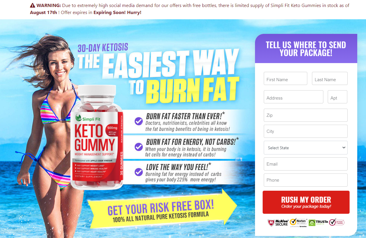 Simpli Fit Keto Gummies Reviews Risk Free Trial or Just Hype? Do Not Buy Until Read!